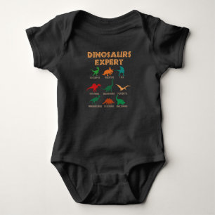 Dinosaurs Expert Boys Girls Dino T-rex Spinosaurus Romper