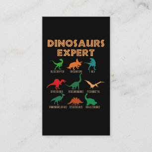 Dinosaurs Expert Boys Girls Dino T-rex Spinosaurus Visitekaartje