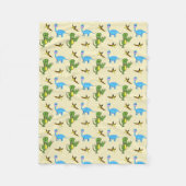 Dinosaurs Fleece Blanket Deken (Voorkant)