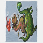 Dinosaurs Fleece Deken (Voorkant)