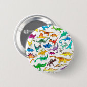 "Dinosaurs for Beginners"-Button Ronde Button 5,7 Cm (Voorkant /achterkant)