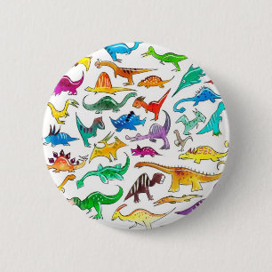 "Dinosaurs for Beginners"-Button Ronde Button 5,7 Cm