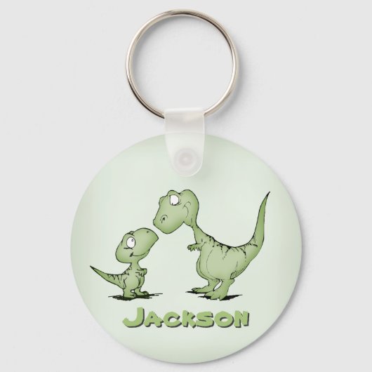 Dinosaurs Gepersonaliseerd Sleutelhanger (Voorkant)