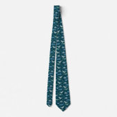 Dinosaurs Green Pattern Stropdas (Achterkant)