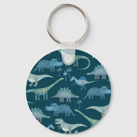 Dinosaurs Green Sleutelhanger (Voorkant)