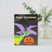 Dinosaurs Happy Halloween Briefkaart (Staand voorkant)