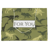 Dinosaurs Jurassic patroon voor u grote cadeautas (Voorkant)