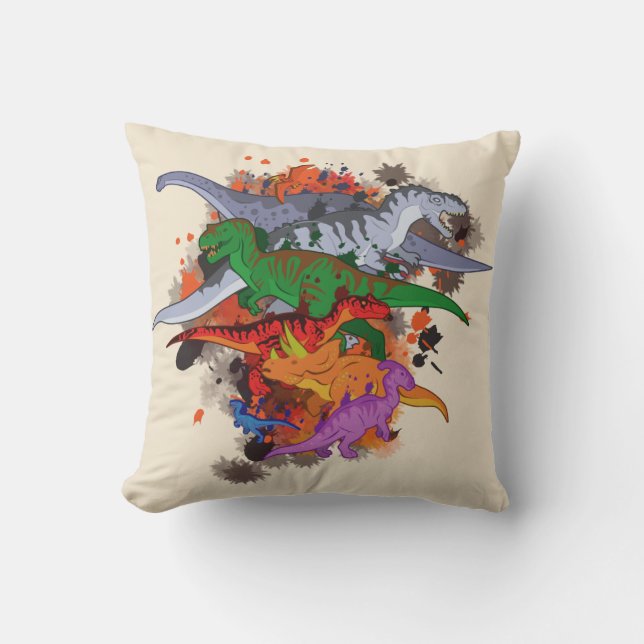 Dinosaurs Kussen (Voorkant)