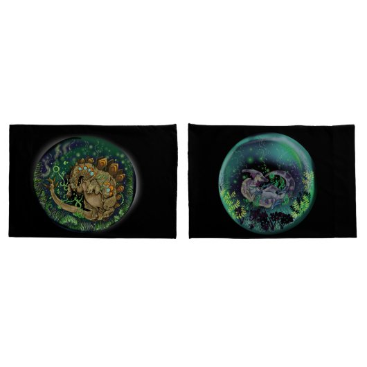 Dinosaurs kussensloop set (Achterkant-Set)