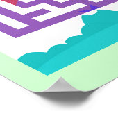 Dinosaurs Labyrinth Puzzle Game Poster (Hoek)