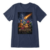 Dinosaurs Looking Up at Incoming Meteor Tri-Blend Shirt