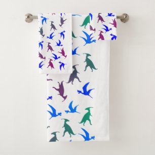 Dinosaurs Mandala triceratops Badkamer Handdoek Se