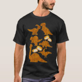 Dinosaurs Nug Life Dino Funny Chicken Nuggets T-shirt (Voorkant)