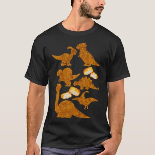 Dinosaurs Nug Life Dino Funny Chicken Nuggets T-shirt (Voorkant)