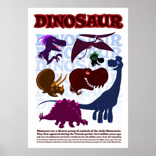 Dinosaurs Poster (Voorkant)