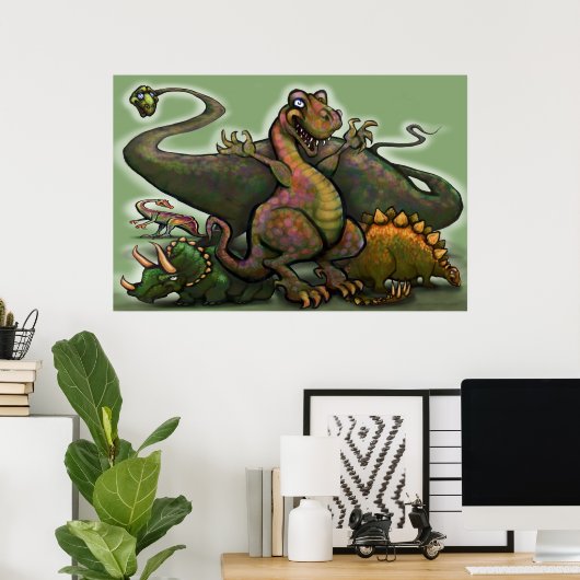 Dinosaurs Poster (Bureau à domicile)