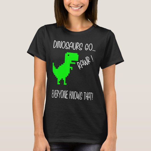 Dinosaurs Rawr T-shirt (Voorkant)
