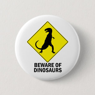 Dinosaurs Ronde Button 5,7 Cm
