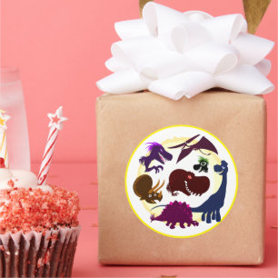 Dinosaurs Ronde Sticker