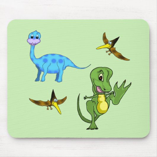 Dinosaurs Standard Mousepad Muismat (Voorkant)