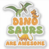 Dinosaurs Sticker (Voorkant)