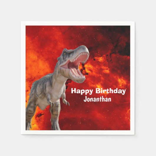 Dinosaurs T Rex Fire Jurassic World Servet (Voorkant)