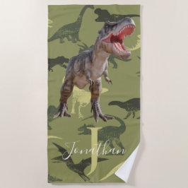 Dinosaurs T Rex Pattern Jurassic World Strandlaken