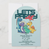 Dinosaurs Themed Boy Birthday Invitation (Devant)