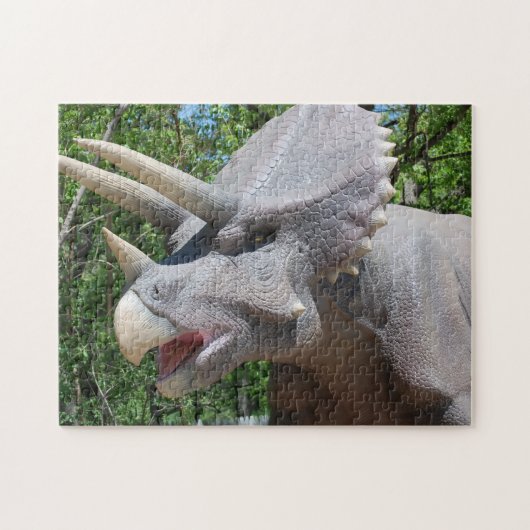 Dinosaurs Triceratops Legpuzzel (Horizontaal)