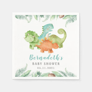 Dinosaurs Wild Baby shower Napkins Servet