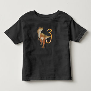 Dinosaurus 3e verjaardag peuter t-shirt