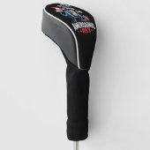 Dinosaurus 4 juli Amerisaurus T Rex Grappig Golfheadcover (Schuin)