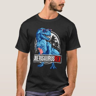 Dinosaurus 4 juli Kinderjongen Mannen Amerisaurus T-shirt