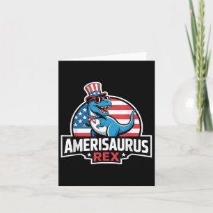 Dinosaurus 4 juli Mannen Vrouwen Jongens Meisjes A Kaart
