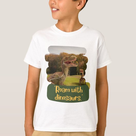 DINOSAURUS ANIMAL CITEERT DESIGN T-SHIRT (Voorkant)