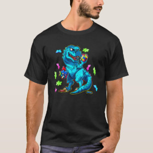 Dinosaurus Autisme Kinderen Dinosaurus Rex Schatt T-shirt