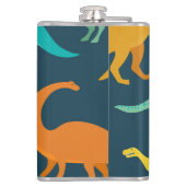 Dinosaurus Avontuur: Kinderen kinderkamer behang Heupfles (Achterkant)