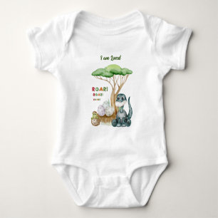 Dinosaurus Baby Body Pas Familie T-Shirt Aan