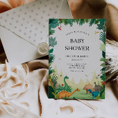 Dinosaurus Baby shower Kaart