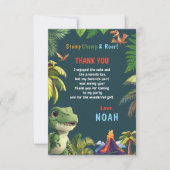 Dinosaurus  bedankkaart (Voorkant)