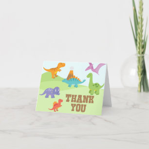 Dinosaurus bedankkaart