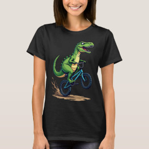 Dinosaurus BMX-fietsrijder Mountainbiken Funny Boy T-shirt