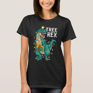 Dinosaurus Boom Rex Kerstverlichting Trex Dinosau T-shirt