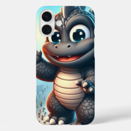 Dinosaurus boos iPhone 16 plus hoesje