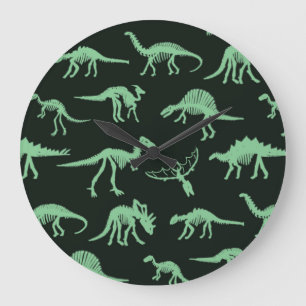 Dinosaurus Botten silhouet illustratie. Grote Klok