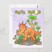 dinosaurus briefkaart (Voorkant / Achterkant)