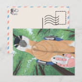 Dinosaurus briefkaart - Dromaeopodus (Voorkant / Achterkant)