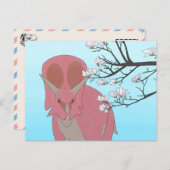 Dinosaurus briefkaart - Torosaurus (Voorkant / Achterkant)