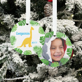 Dinosaurus Brontosaurus Foto Keepsake Kerstmis Ornament