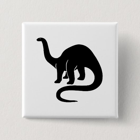 Dinosaurus Button zwart (Voorkant)